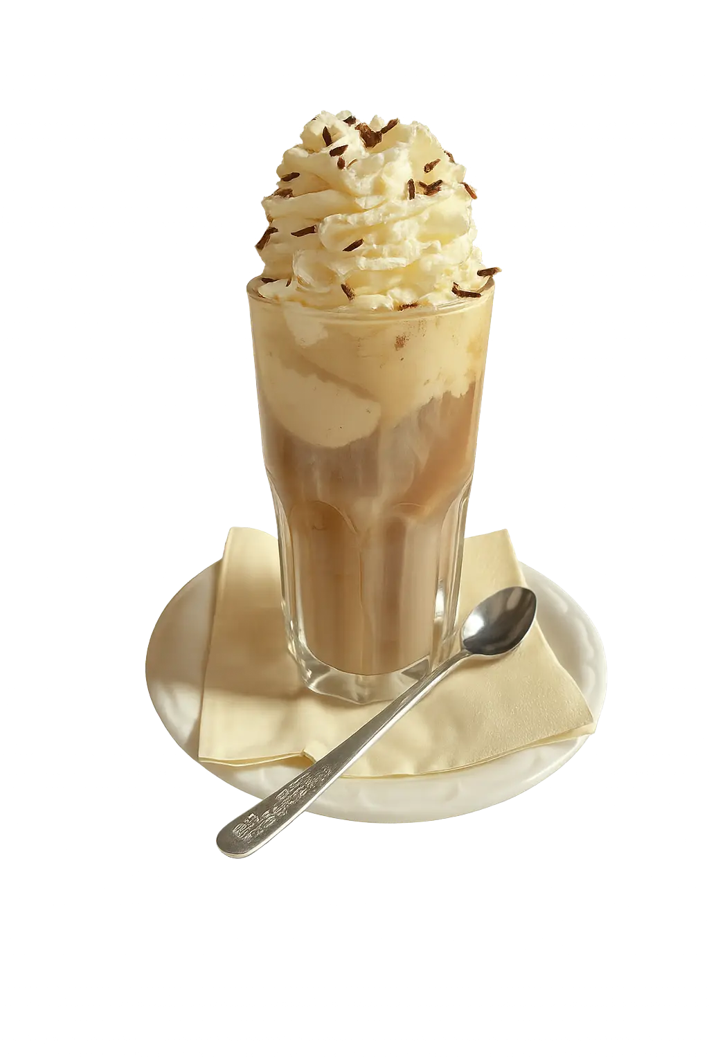 Eisbecher-Eiskaffee Eisbecher Eiskaffee