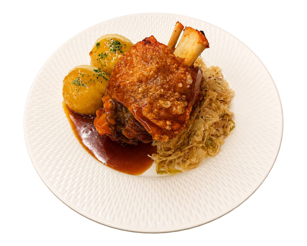 Gegrillte Schweinshaxe